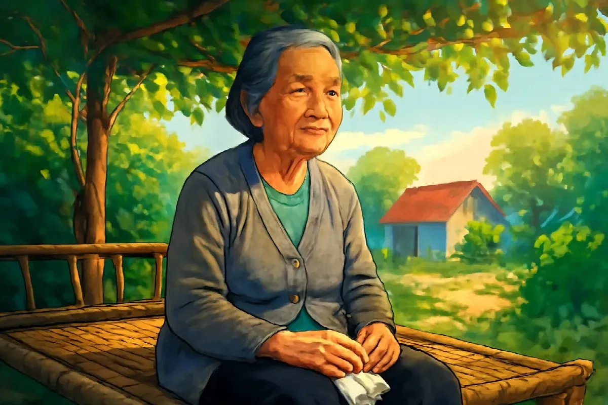 Ba nút thắt trên chiếc khăn tay của bu