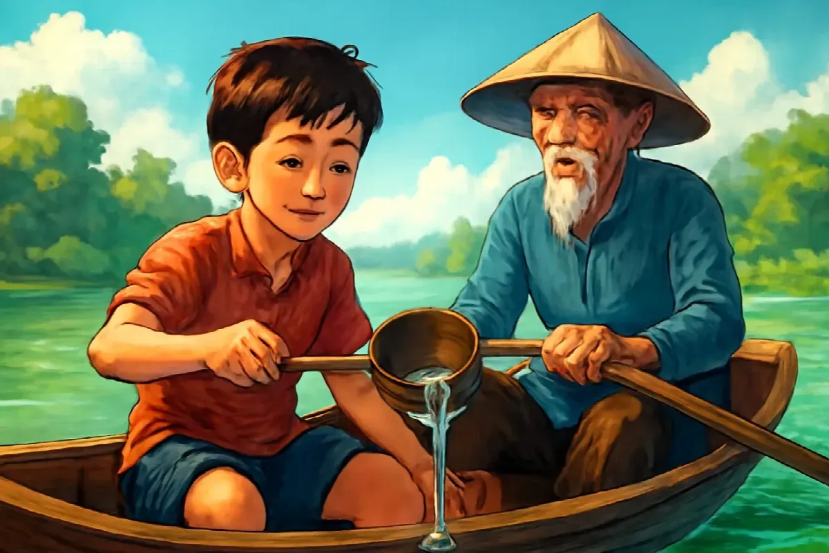 Cái gáo dừa hỏi sông Chợ Củi