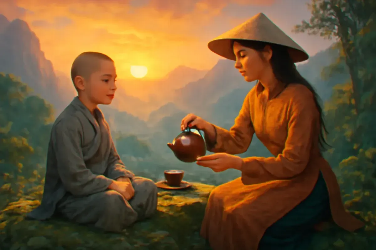 Câu rao chè nóng trên đèo Mộc Lương