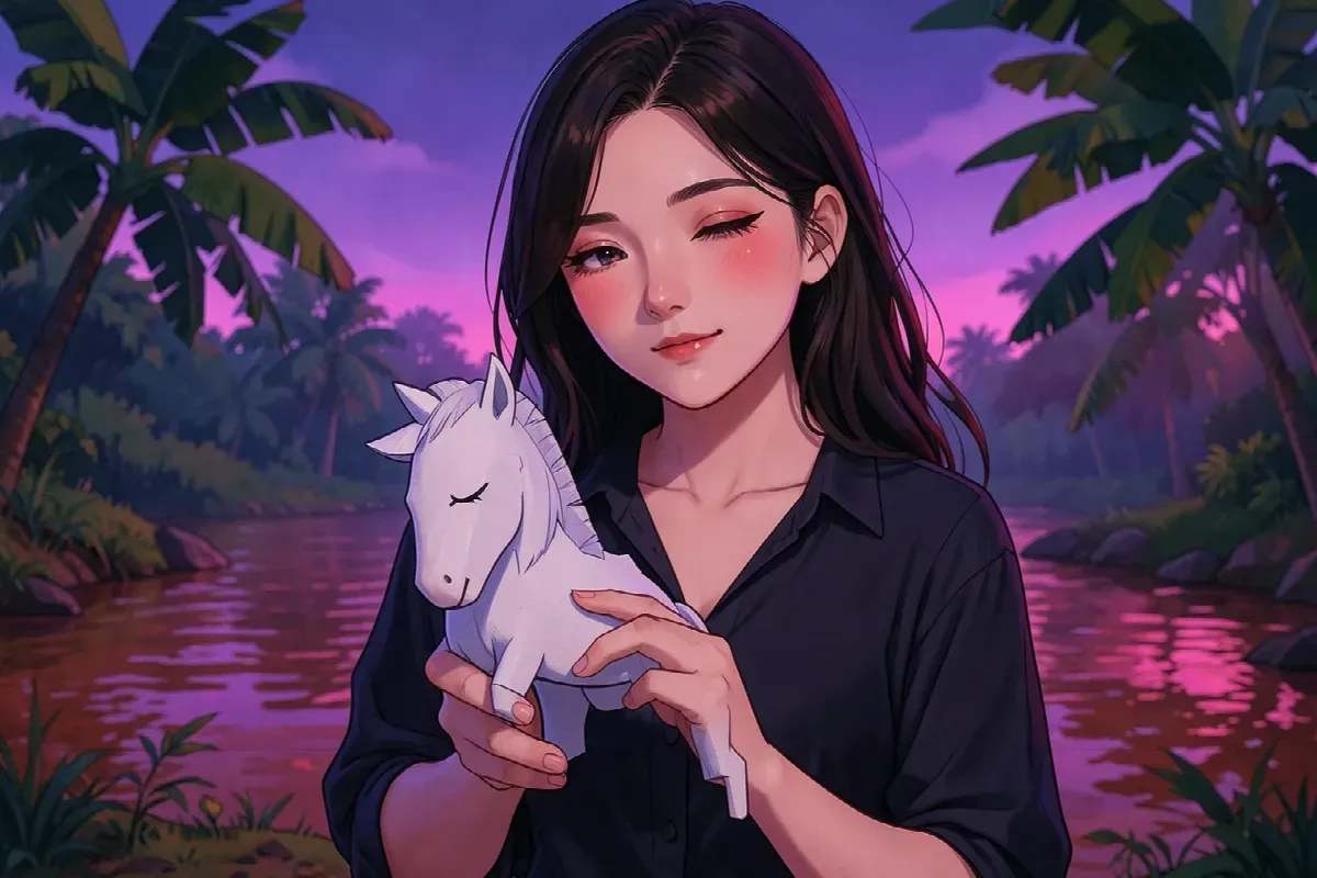 Ngựa giấy nhắm mắt ở làng Phù Mã