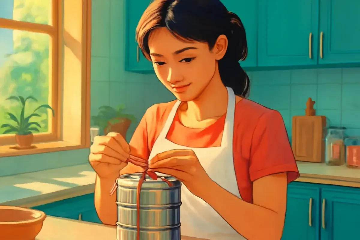 Nút lạt của mạ ở bếp ăn Hòa Khánh