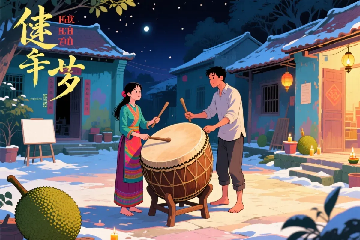 Vết sẹo lưỡi liềm trên mặt trống
